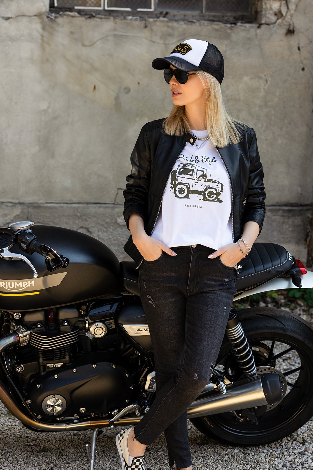 Premium Women's Leather Jacket - BLF013FIX