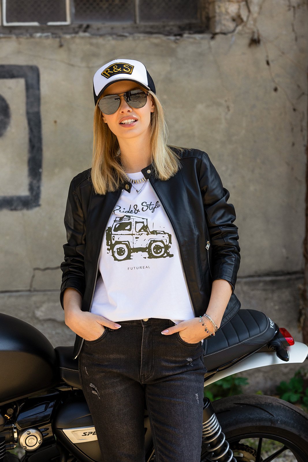 Premium Women's Leather Jacket - BLF013FIX